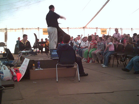 From 11th - 15th  September Coleraine Free Presbyterian Church held a children�s tent mission on the church grounds.  Mr Colin Tinsley, a youth worker with the Free Presbyterian Church conducted the meetings.  During his visit to Coleraine Colin Tinsley had opportunity to visit some eleven primary schools in the area and took part in their Assemblies.  <br><br>The mission culminated with a special family night in the tent on Sunday evening 17th September.  Many parents and friends came along to this service where each child who had attended the mission was presented with a Bible to commemorate the special children�s outreach.<br>